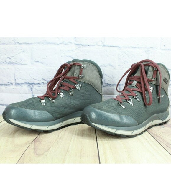 LL Bean Alpine Gray Mesh Insulated Waterproof Lace Up Hiking Boots Size 11 M - Picture 2 of 9